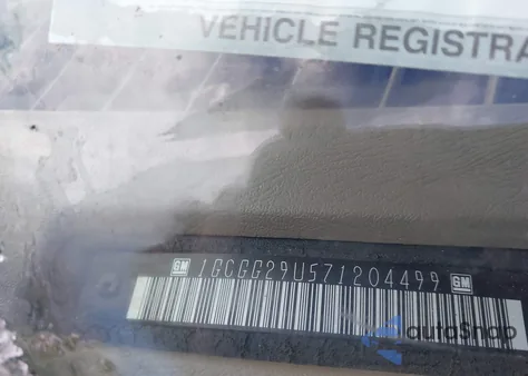 2007 Chevrolet Express Work Van z USA, uszkodzony, nr VIN 1GCGG29U571204499